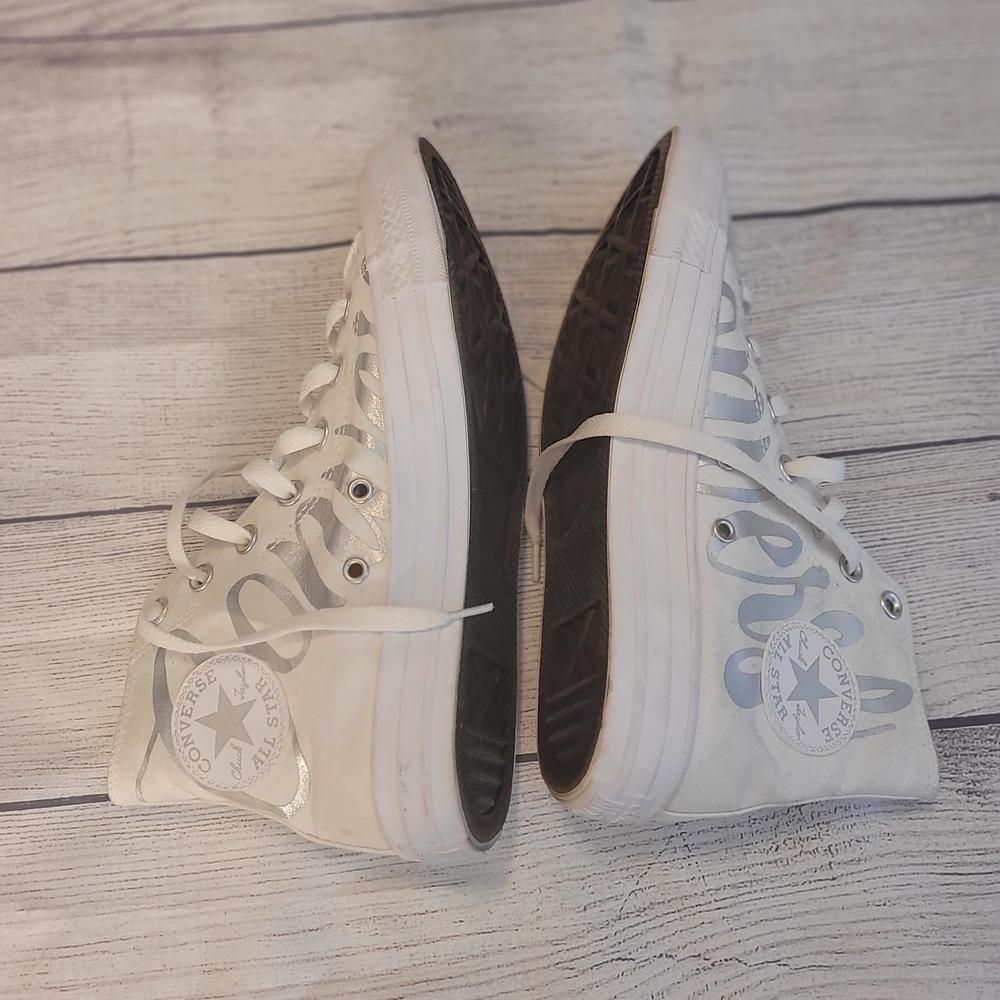 Converse White High-Top Sneakers
